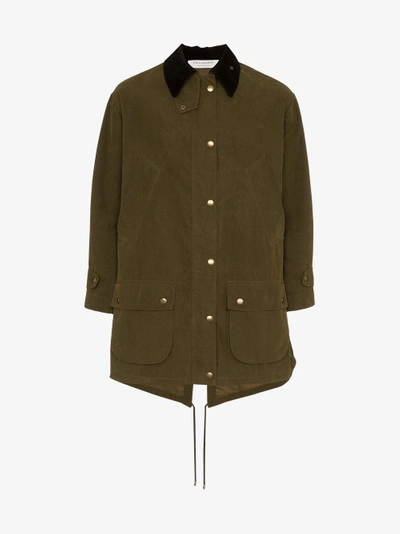 Shop Philosophy Di Lorenzo Serafini Oversized Button Fastening Parka In Green