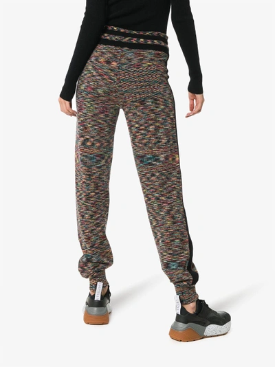 Shop Missoni Cashmere Zig Zag Track Trousers In Multicolour