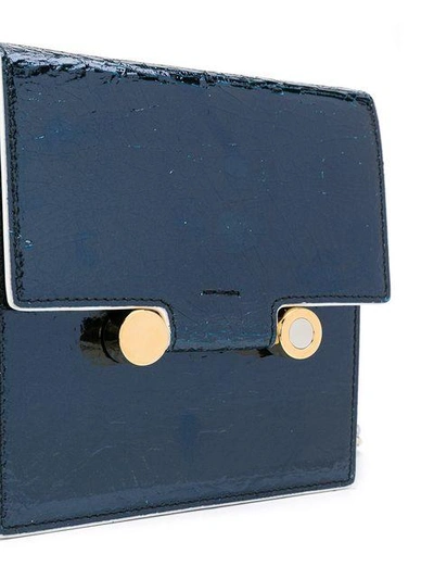 Shop Marni Mini Square Crossbody Bag C - Blue