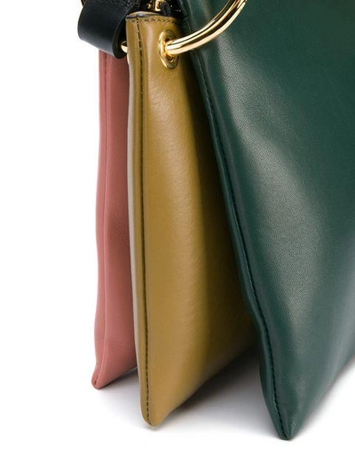 Shop Marni Sqaure Shoulder Bag - Green