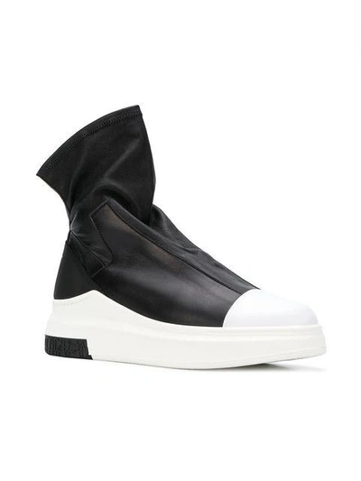 Shop Cinzia Araia Sock-style Sneakers - Black