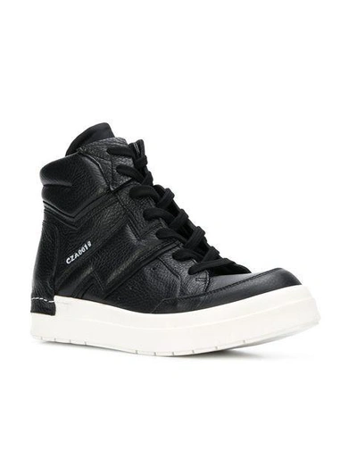 Shop Cinzia Araia Lace-up Hi-top Sneakers - Black