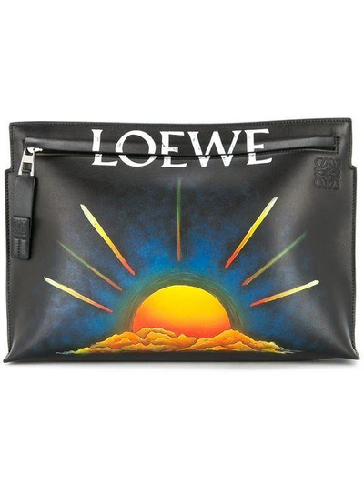 Shop Loewe Sunset Clutch - Black