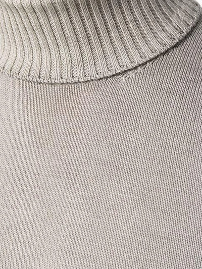 La Fileria For D'aniello Roll-neck Fitted Sweater - Grey In Grey