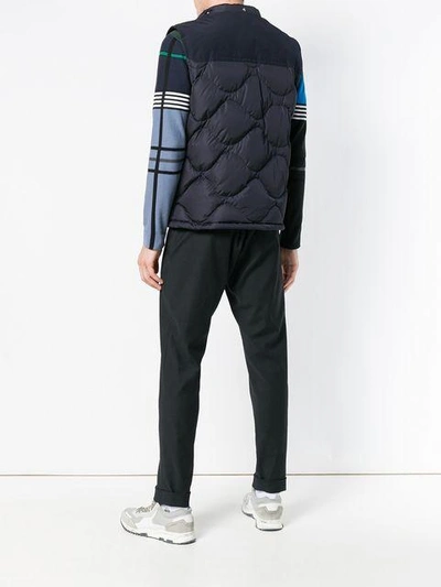 Shop Moncler Arles Padded Jacket In Blue