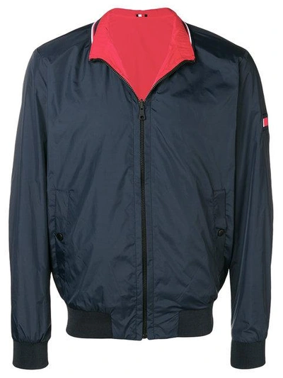 Shop Tommy Hilfiger Reversible Track Jacket In Blue