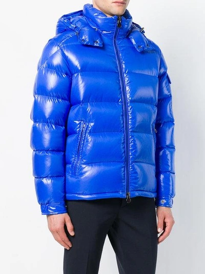 Shop Moncler Puffer Jacket - Blue
