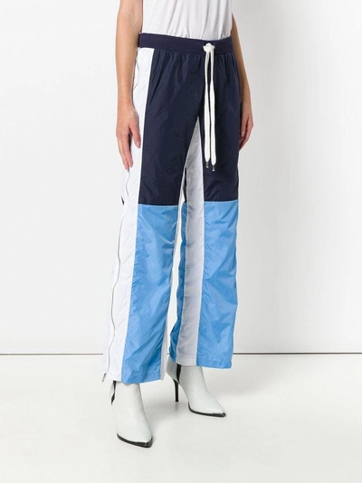 Shop Each X Other Colour Blocked Track Trousers In Blue