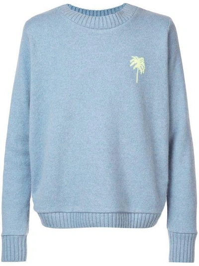 Shop The Elder Statesman Cashmere Palm Tree Jumper