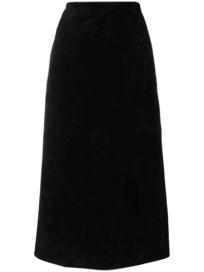 Shop Saint Laurent Pencil Skirt - Black