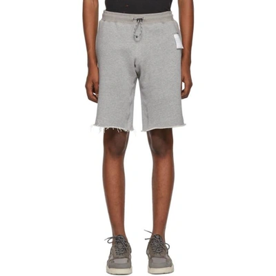 Shop Satisfy Grey Jogger Shorts In Hthr Grey