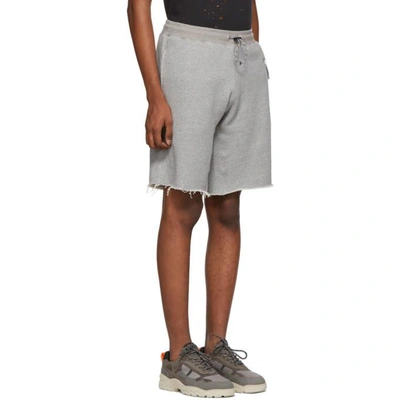 Shop Satisfy Grey Jogger Shorts In Hthr Grey
