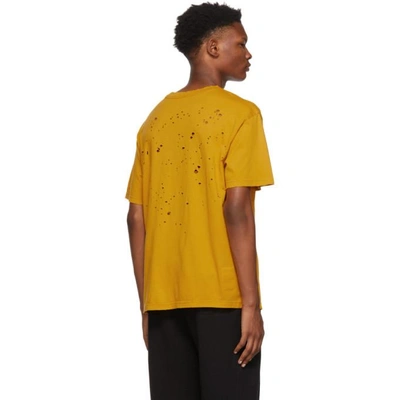 Shop Satisfy Yellow Virgin Moth Eaten T-shirt In Sunflower