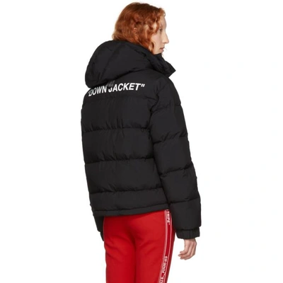 OFF-WHITE 黑色 QUOTE 羽绒外套