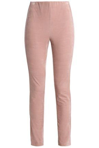 Shop Theory Woman Velvet Skinny Pants Baby Pink
