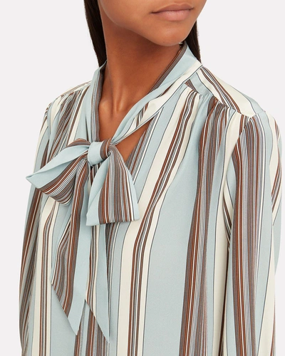 Shop Elizabeth And James Mimi Neck Tie Striped Blouse