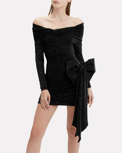 Shop Redemption Bow Off Shoulder Mini Dress