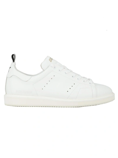 Shop Golden Goose Leather Sneaker In White