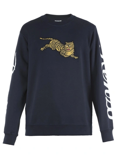 Shop Kenzo Cotton Sweatshirt In Ink