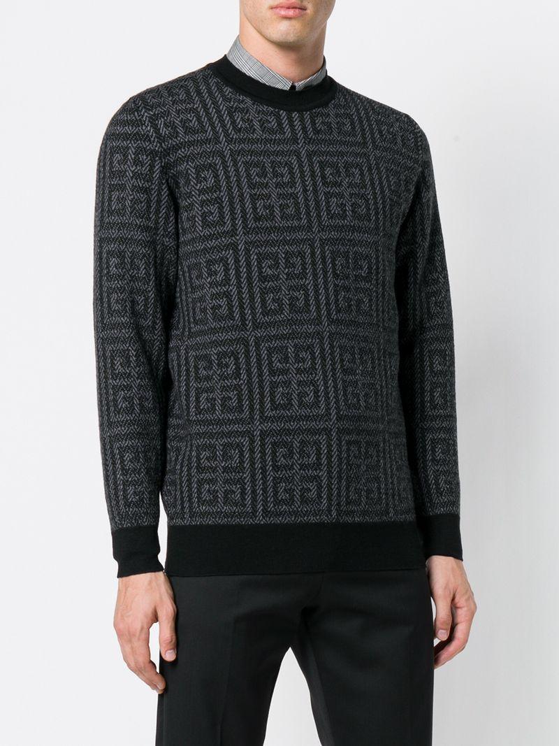 Givenchy 4g Intarsia Sweater In Black | ModeSens