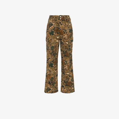 Shop Heron Preston Camo Combat Trousers In Multicolour