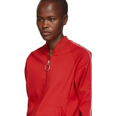 Shop Off-white Red Logo Track Jacket