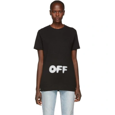 Shop Off-white Black Kidmograph T-shirt
