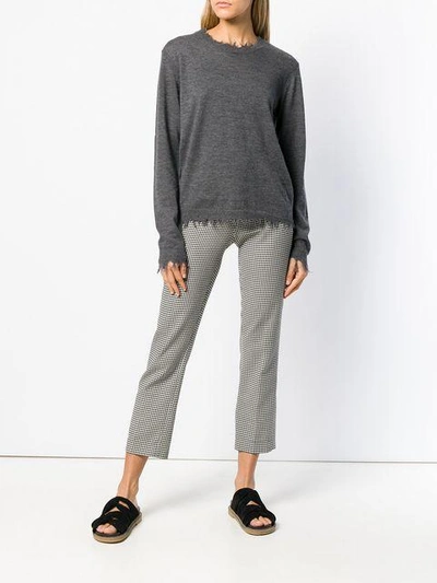 Shop Uma Wang Chewed Sweater - Grey
