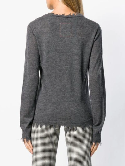 Shop Uma Wang Chewed Sweater - Grey