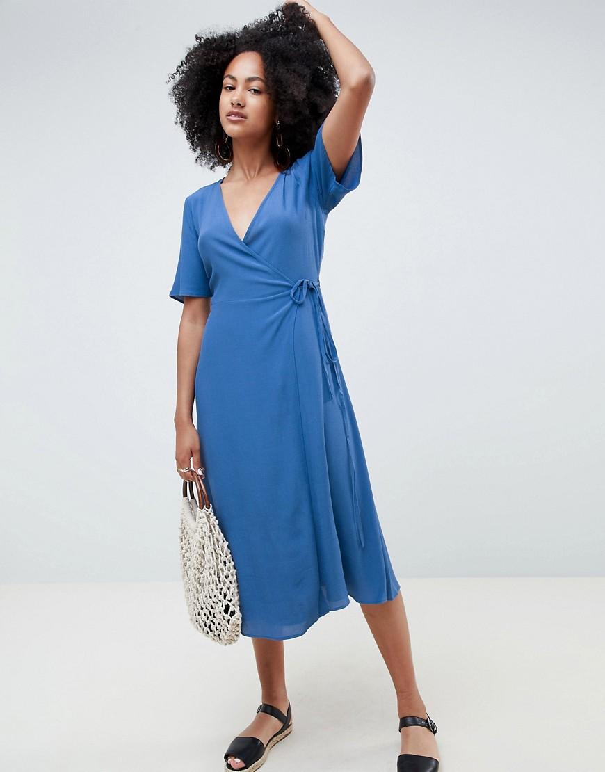 new look midi wrap dress