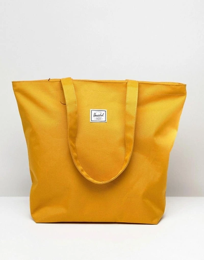 Shop Herschel Supply Co Herschel Mica Mustard Shopper Tote Bag - Yellow