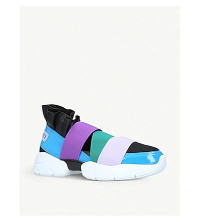 Shop Pucci City Up Trainers In Blk/blue