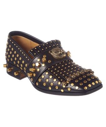gucci studded loafers
