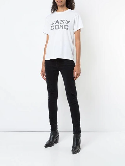 Shop Re/done Easy Graphic Girlfriend Tee In White