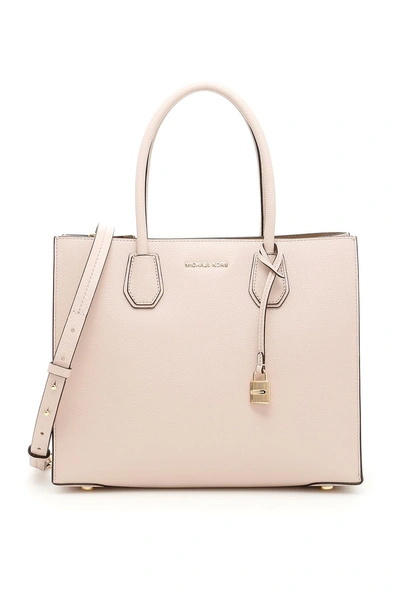Shop Michael Michael Kors Larger Mercer Tote Bag In Soft Pinkrosa