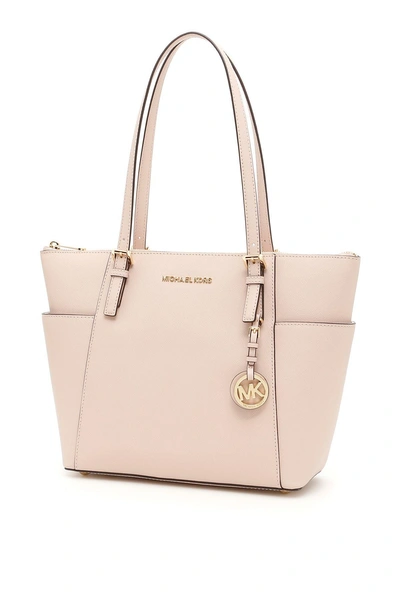 Shop Michael Michael Kors Jet Set Item Bag In Soft Pink|rosa