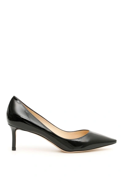 Shop Jimmy Choo Patent Romy 60 Pumps In Blacknero