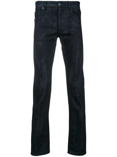 Shop Fendi Slim Fit Jeans - Blue