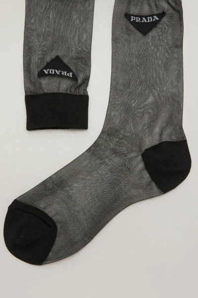 Prada Nylon Socks In Black | ModeSens