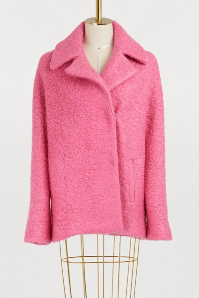 Shop Roseanna Duncan Virgin Wool And Mohair Coat In Pink