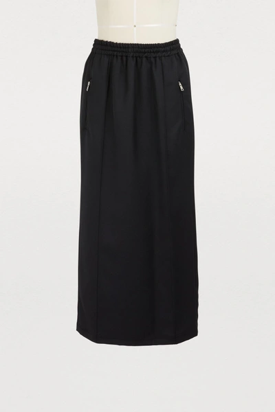 Shop Prada Long Skirt In Black