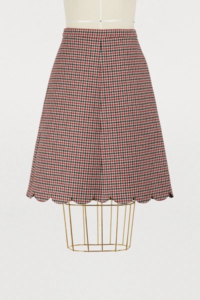 Shop Red Valentino Jupe Courte In Cherry