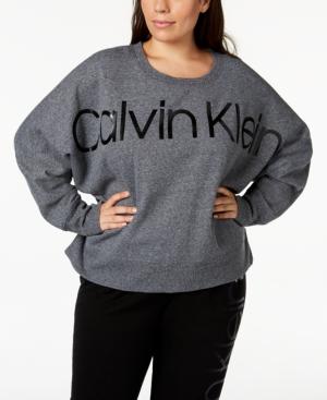 calvin klein fleece sweatshirt