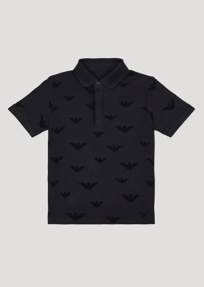 Shop Emporio Armani Polo Shirts - Item 48205901 In Navy Blue