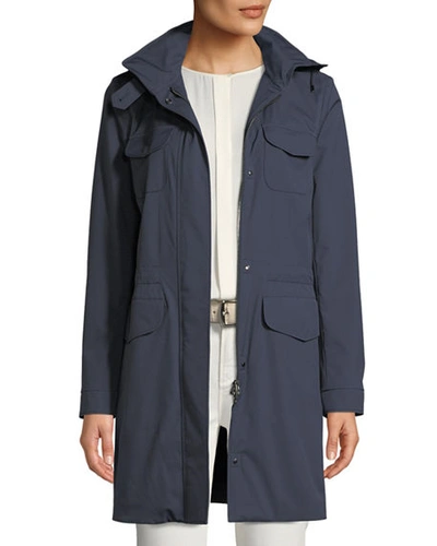 Shop Loro Piana Giubbotto Freetime Windmate Storm Jacket In Navy