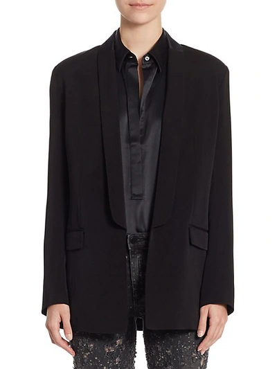 Shop Alexander Wang Back Chained Blazer In Black