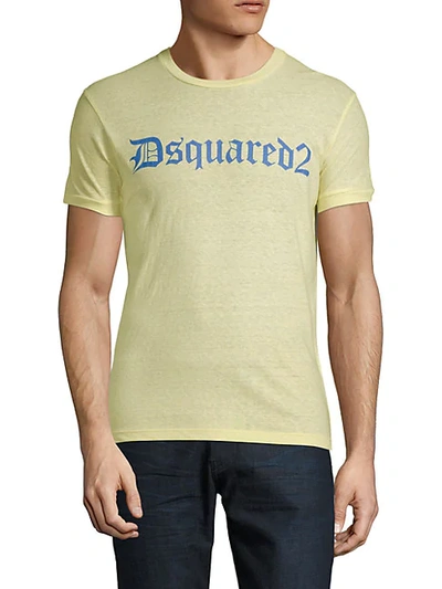 Shop Dsquared2 Logo Cotton Tee In Pink