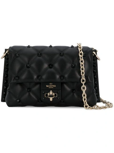 Shop Valentino Garavani Rock Studs Cross Body Bag - Black