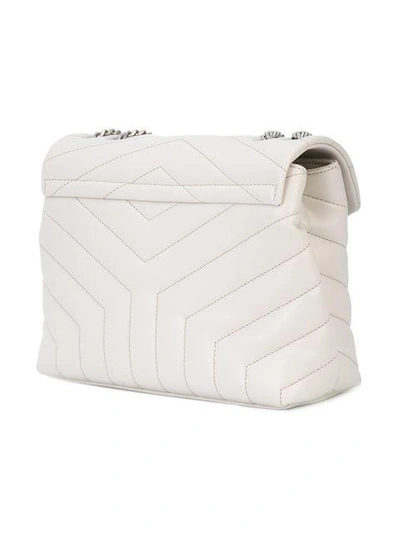 Shop Saint Laurent Lou Lou Shoulder Bag - White