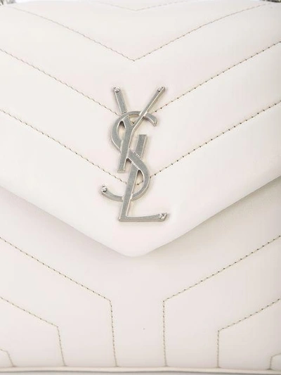 Shop Saint Laurent Lou Lou Shoulder Bag - White